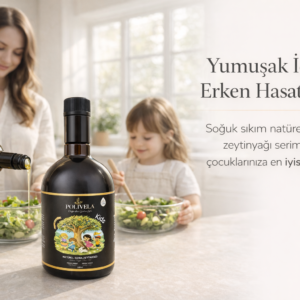 Kids Yumuşak İçimli Erken Hasat Soğuk Sıkım Natürel Sızma Zeytinyağı-500 ml