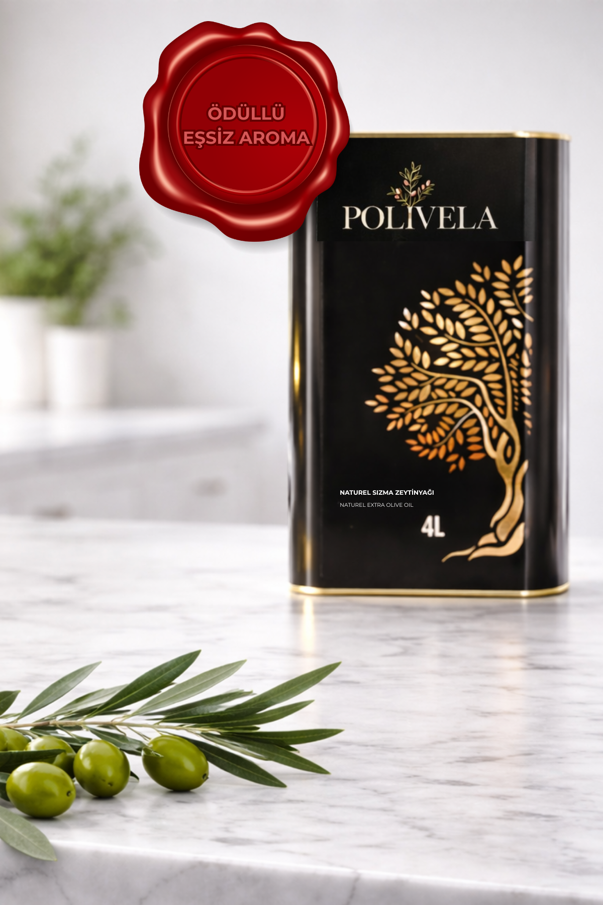 Polivela Natürel Sızma Zeytinyağı - 4 Lt - Görsel 3